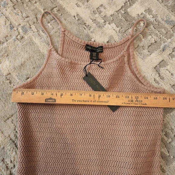 NWT House of Harlow beige knit midi sleeveless dress size medium